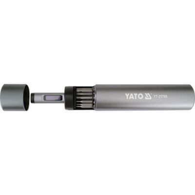 7. 3.7 V Screwdriver and Bit Set, 61-Piece, YT-25769 YATO
