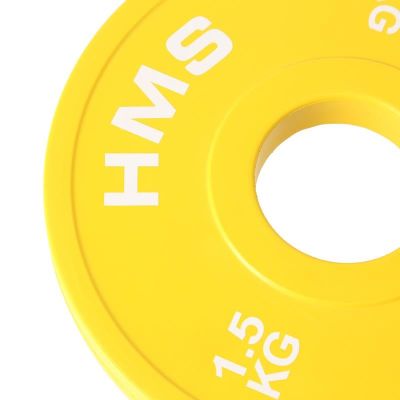 6. Bumper Olympic Plate Set 2x (0.5kg, 1kg, 1.5kg, 2kg, 2.5kg) HMS CBRS Set