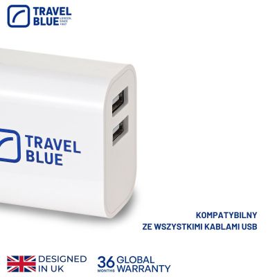 6. TRAVEL BLUE UK MAINS CHARGER 2 USB
