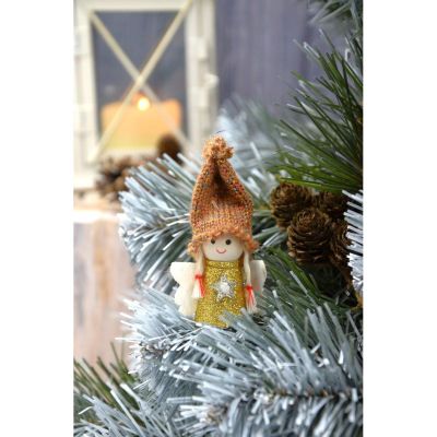 11. CHRISTMAS ANGEL PENDANT GOLD 7CM