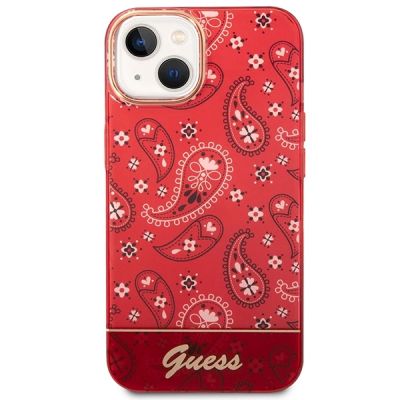 3. Guess GUHCP14MHGBNHR iPhone 14 Plus 6.7" red/red hardcase Bandana Paisley