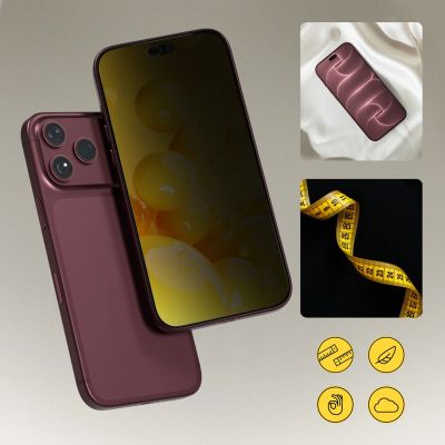 5. Wozinsky EasyFit Privacy Glass privacy tempered glass for iPhone 17 / 16 Pro - 2 pcs.