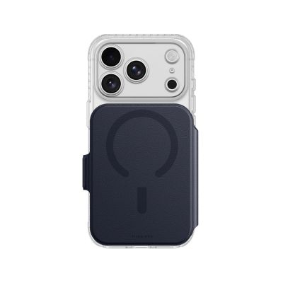 AmazingThing Titan Pro Lens Flip Set Case for iPhone 18 Pro Max with Wallet, MagSafe Compatible - Navy Blue
