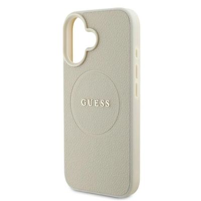 6. Guess Grained Ring MagSafe case for iPhone 16 - beige