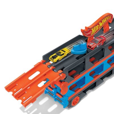 3. 2-in-1 transporter race track, toy for children