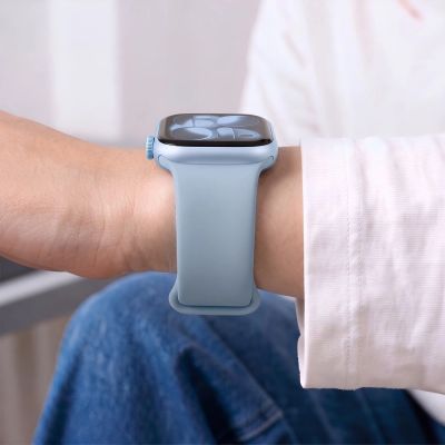 6. Tech-Protect Silicone Strap for Apple Watch 44 / 45 / 46 / 49 mm - Blue