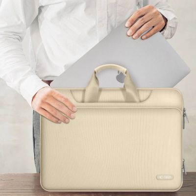8. Tech-Protect Pocket 13-14 Laptop Bag - Beige