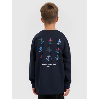 2. Longsleeve regular with print for boys 4F 4FJRAW25TLONM587-31S