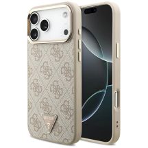 Guess 4G Triangle Logo MagSafe Case for iPhone 17 Pro Max / 18 Pro Max - Rose Gold