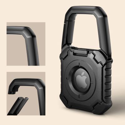 4. Tech-Protect Kevlar Case for Apple AirTag 1/2 - Black