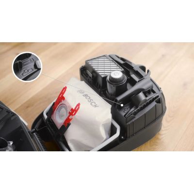 7. Bosch Serie 4 BGB41PET1 bagged vacuum cleaner red