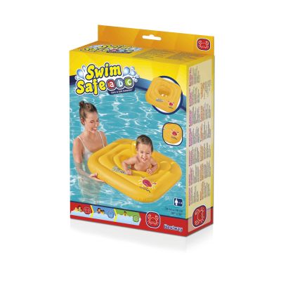 12. Bestway 32050 Swim Safe Wondersplash Square 3-Ring Baby Boat 92800497000