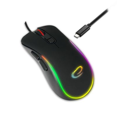 8. ESPERANZA WIRED MOUSE 7D FOR GAMERS HESPERIS USB-C EGM303