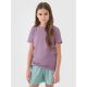 Regular plain girls' T-shirt 4F 4FJWSS25TTSHF2177-51S