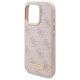 6. Guess 4G Logo Plate MagSafe Case for iPhone 16 Pro Max - Pink