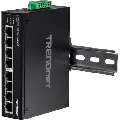 4. TRENDnet Industrie Switch 8 Port Fast Ethernet L2 DIN-Rail