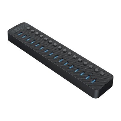 2. Orico CT2U3-16AB 16x USB-A 3.0 Hub with Switches - Black