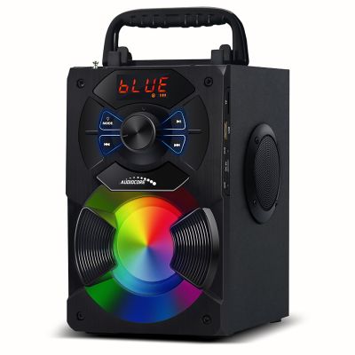9. Audiocore portable Bluetooth speaker, FM radio, SD/MMC card slot, AUX, USB, remote control, AC730