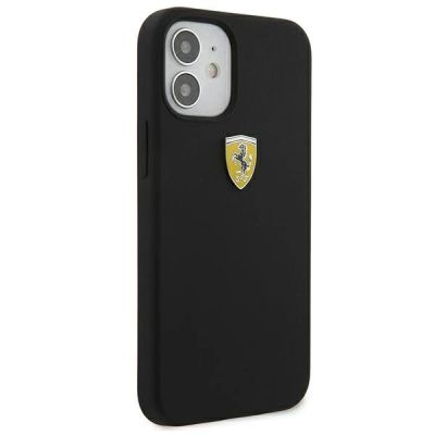 4. Ferrari FESSIHCP12SBK iPhone 12 mini 5.4" black/black hardcase On Track Silicone
