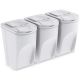 3. GARBAGE BINS 35 L SORTIBOX SET 3 PCS. GREY