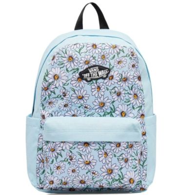 Vans Old Skool Grom Backpack 18L Crystal Blue Floral Kids School Backpack - VN000H56CAU1