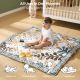 2. Momcozy Green Forest Floor Play Mat