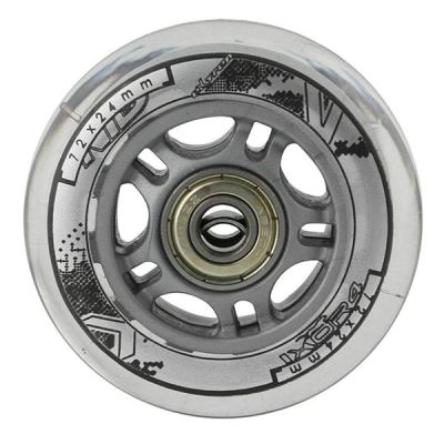 4. PU 72x24 82A TRANSPARENT (4 pcs.) + ABEC-7 (8 pcs.) NILS EXTREME SET