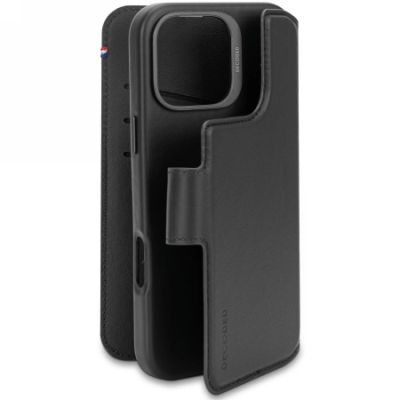 3. Decoded Leather Detachable Wallet MagSafe Case with Wallet for iPhone 16 Pro Max - Black
