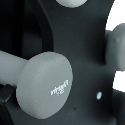 13. VIRTUFIT NEOPRENE DUMBBELL SET - BAR BELL SET - WITH HANDLE