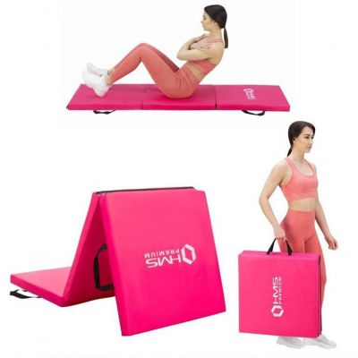 8. Folding gymnastic mattress pink 1800x600x500mm HMS MGS02