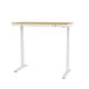 19. Tuckano Electric Height Adjustable Desk ET119W-C White/Oak. Desk top dimensions 120 x 60cm.