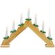 2. WOODEN ADVENT CANDLE HOLDER 7 LIGHTS BATTERY POWERED