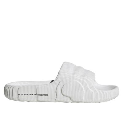 2. Adidas Adilette 22 Crystal White women's/men's slides with a comfortable profiled sole (HQ4672)