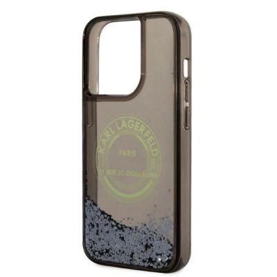 7. Karl Lagerfeld Liquid Glitter RSG case for iPhone 14 Pro - black