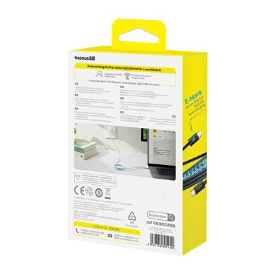 3. Baseus Dynamic 4 Pro 100W USB-C - USB-C Cable 1m - Blue