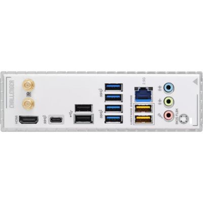 9. Asrock B860 Challenger WiFi White Intel B860 LGA 1851 (Socket V1) ATX