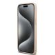 11. DKNY Leather Mono Stripe & Metal Logo case for iPhone 15 Pro Max - pink