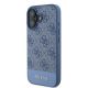 2. Guess 4G Bottom Stripe Case for iPhone 16 - Blue