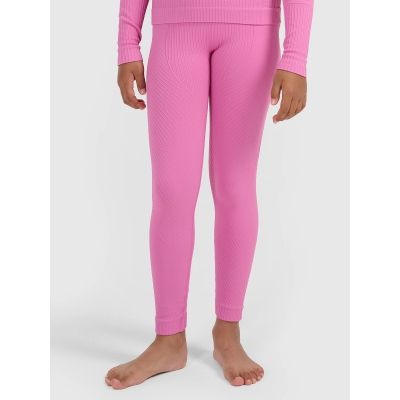 5. Girls' seamless thermal underwear set 4F 4FJRAW25USEAF264-55S