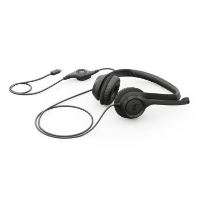 2. Logitech H390 USB Headset Wired Headband Calls/Music USB Type-C Black