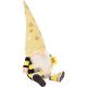 4. SNOW gnome sitting drone 35+6cm in sneakers spring decoration