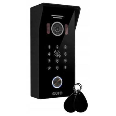 4. EURA VDP-99C5 Black Video Intercom