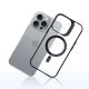 11. 3mk Satin Armor MagCase with MagSafe iPhone 16 Pro Max - Clear with Black Frame