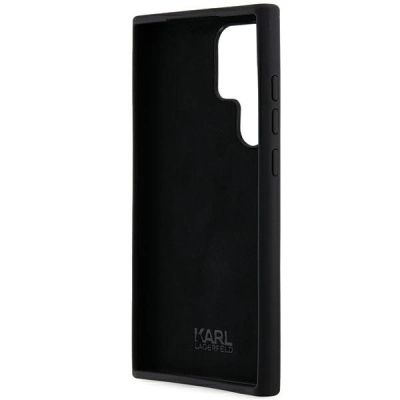 7. Karl Lagerfeld Silicone Ikonik Metal Pin case for Samsung Galaxy S24 Ultra - black