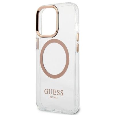 6. Guess GUHMP13XHTRMD iPhone 13 Pro Max 6.7 "gold / gold hard case Metal Outline Magsafe