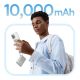 11. Baseus PicoGo 10000mAh 45W Powerbank with Digital Display and Built-in USB-C Cable - Titanium