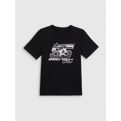 5. Boys’ Regular Fit Printed T-Shirt 4F 4FJRAW26TTSHM4342-20S