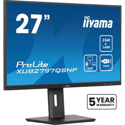 iiyama ProLite XUB2797QSNP-B1 monitor 27" 2560 x 1440 px Wide Quad HD LED Black