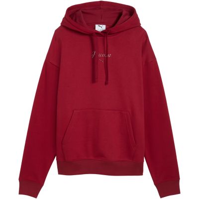 2. Women's Puma ESS Script Comfort Hoodie red 694136 23