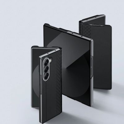 5. Dux Ducis Brill Case for Samsung Galaxy Z Fold7 with Magnetic Closure - Black